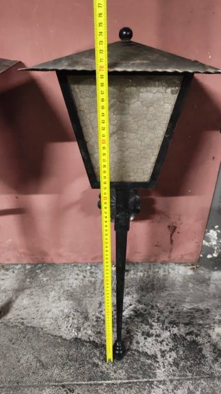 2 Faroles de forja para pared