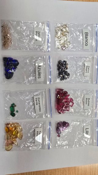 Lote piedras preciosas para joyeria
