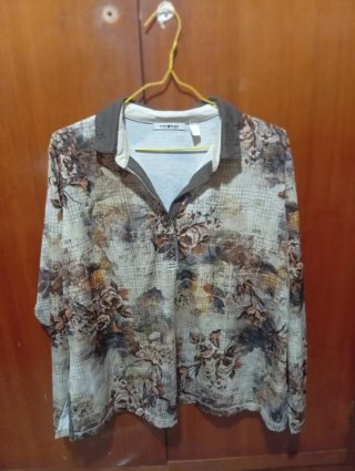 Polo Vintage Punt Roma Floral Talla G/L