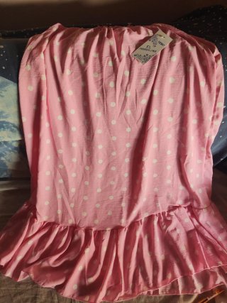 Vestido tirantes lunares rosa