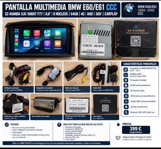 Pantalla Multimedia BMW E60/E61 CCC 8,8 64GB