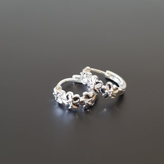Pendientes de Plata Esterlina S925 Flores (182)