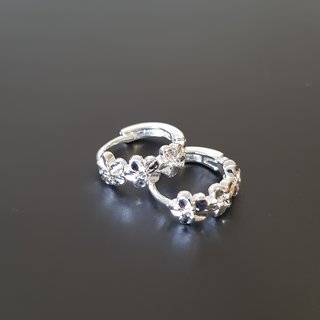 Pendientes de Plata Esterlina S925 Flores (182)