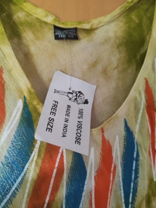 Vestido playero étnico talla única