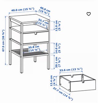 Due Comodini NORDKISA in Bambù di Ikea quasi nuovi
