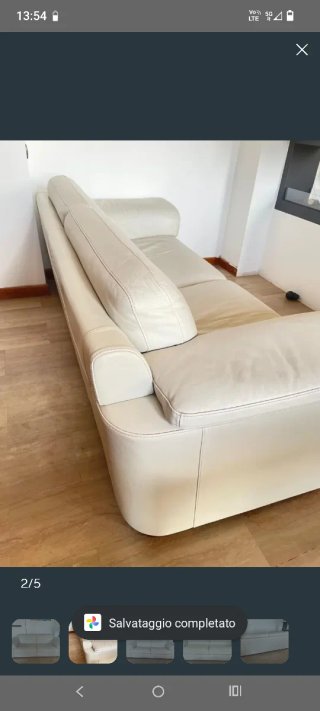 Divano in pelle Natuzzi