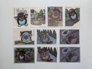 Lote 10 Cromos Sticker Furby Panini 1999