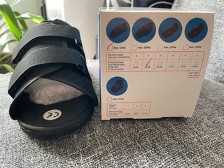 Bota Zapato post-operatorio ortopédico negro