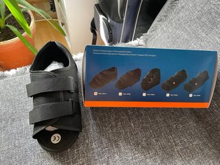 Bota Zapato post-operatorio ortopédico negro