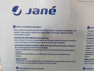 Hamaca Bebé Jané Evolution Convertible