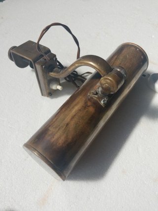 Lampada vintage con morsetto