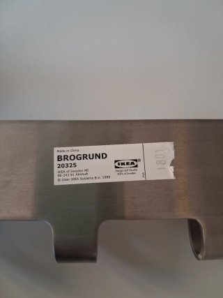 Perchero BROGRUND Acero Inoxidable de Ikea