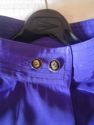 Blusa azul/morada brillante Simorra vintage