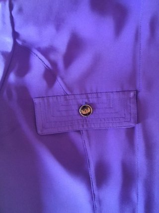 Blusa azul/morada brillante Simorra vintage
