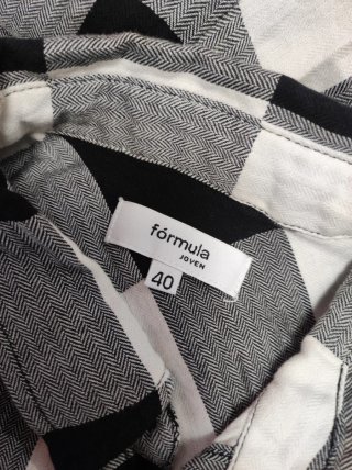 Camisa cuadros blanco y negro