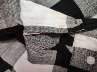 Camisa cuadros blanco y negro