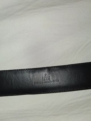 Cinturón Gucci Original Marrón y Plateado