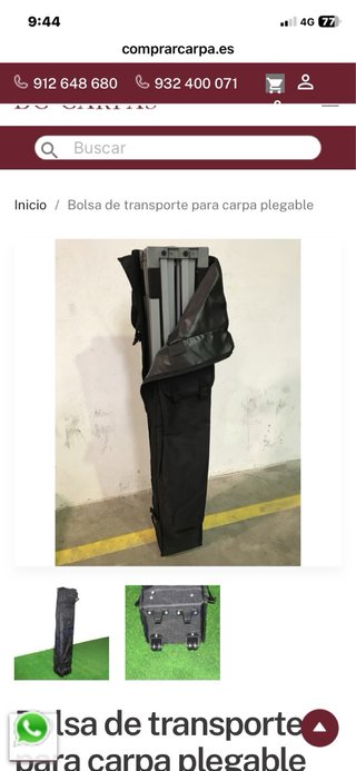 Funda Carpa Reforzada Negra