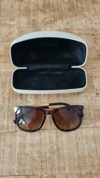 Gafas de sol Dolce & Gabbana marrones y doradas