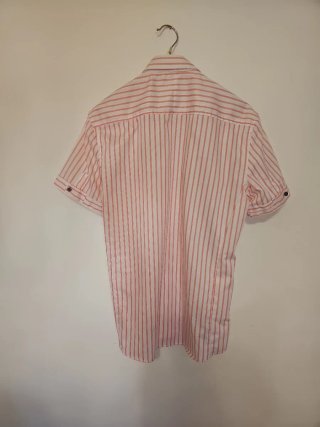 Camicia Bally a righe rosa e bianche