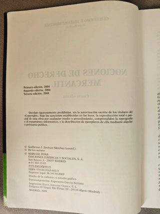 Nociones de derecho mercantil