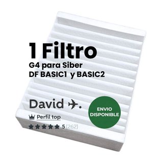 Filtro G4 para máquina Siber DF BASIC1 y BASIC2