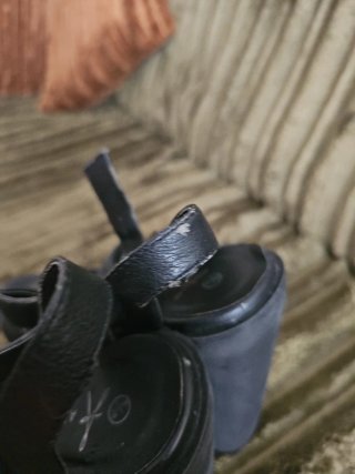 Zapatos de plataforma negros talla 38