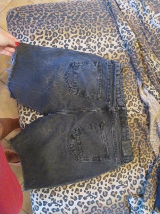 Zara Jeans Neri Strappati