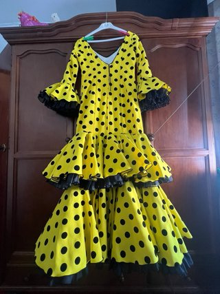 Traje Flamenca Azul Talla 40