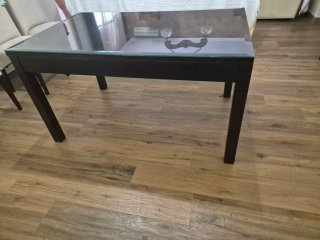 Mesa de comedor extensible de roble mazizo