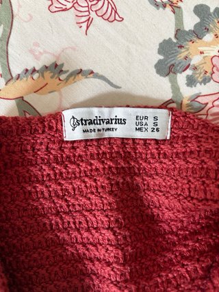 Top de punto granate Stradivarius