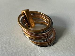 Anillo Bimba & Lola oro y plata