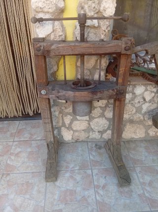 Prensa de uva/aceitunas madera