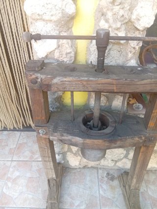 Prensa de uva/aceitunas madera