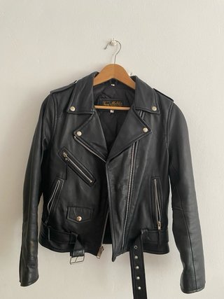 Chaqueta de piel negra Melvin unisex Calidad