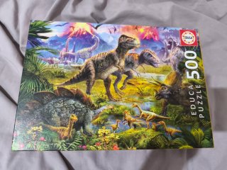 Puzzle Educa 500 Piezas Dinosaurios