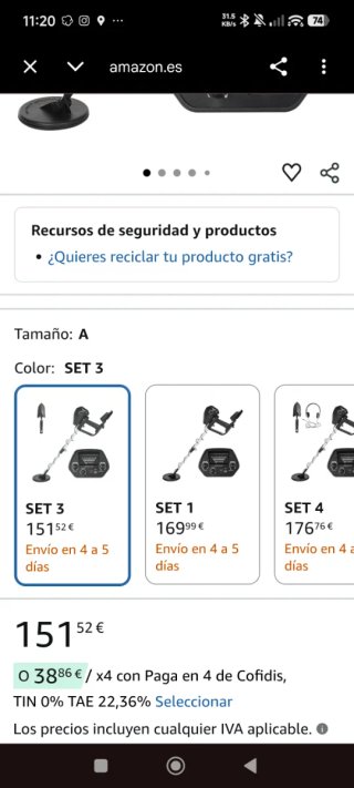 Detector de Metales BOOLATEK casi nuevo sin usar