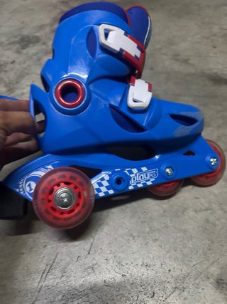 Patines ajustables niño/a azul y rojo