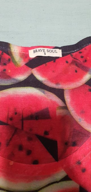 Camiseta sin mangas con estampado de sandía