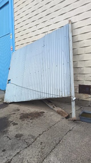 Puerta obra 3m x 2m