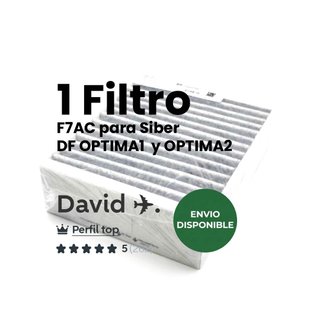 Filtro F7AC para Siber DF OPTIMA1 y OPTIMA2