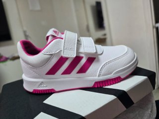 Zapatillas Adidas Tensaur Niña Blancas/Rosa 27