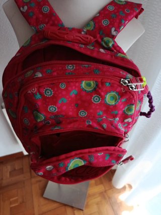 Mochila Totto Roja Estampada
