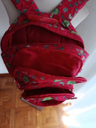Mochila Totto Roja Estampada