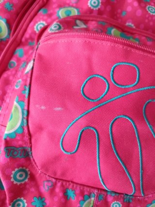 Mochila Totto Roja Estampada