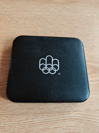 Estuche 4 Monedas Plata Canadá 1975 Olimpiadas