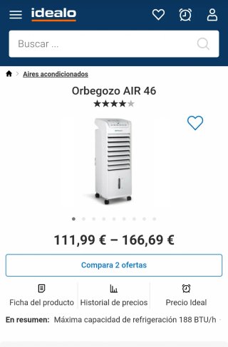 2 Climatizadores Orbegozo Air 46