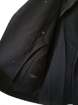 Abrigo Marinero Massimo Dutti Azul Marino