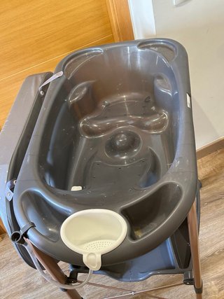 Bañera y cambiador bebé plegable