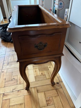 Jardinera vintage de madera